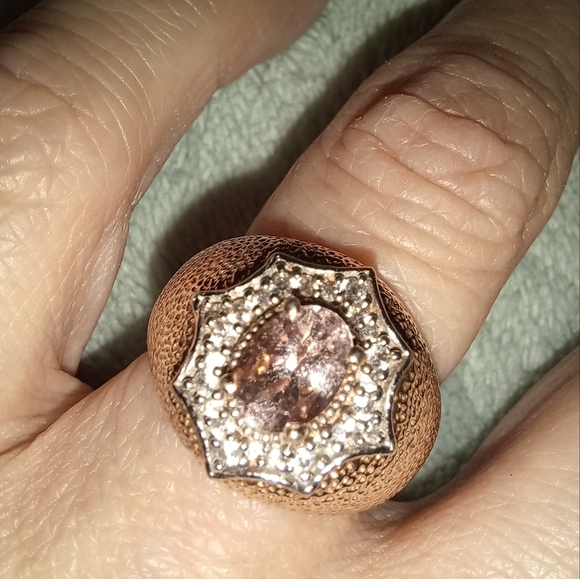 Elegant Rose Gold and Silver Women's Ring